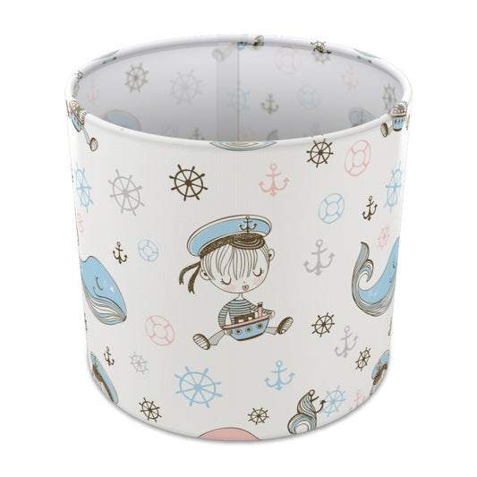 Nautical Pirate Whale lampshade - 20cm Table