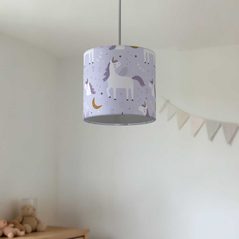 Purple Unicorn Fantasy lampshade