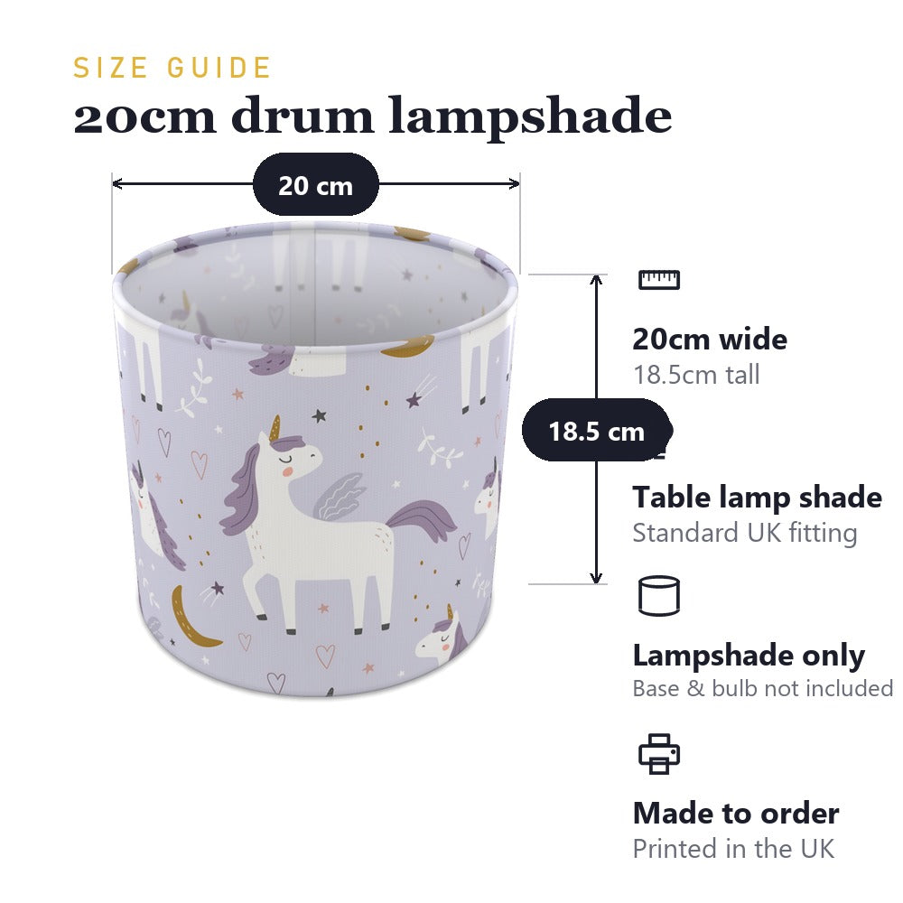 Purple Unicorn Fantasy lampshade