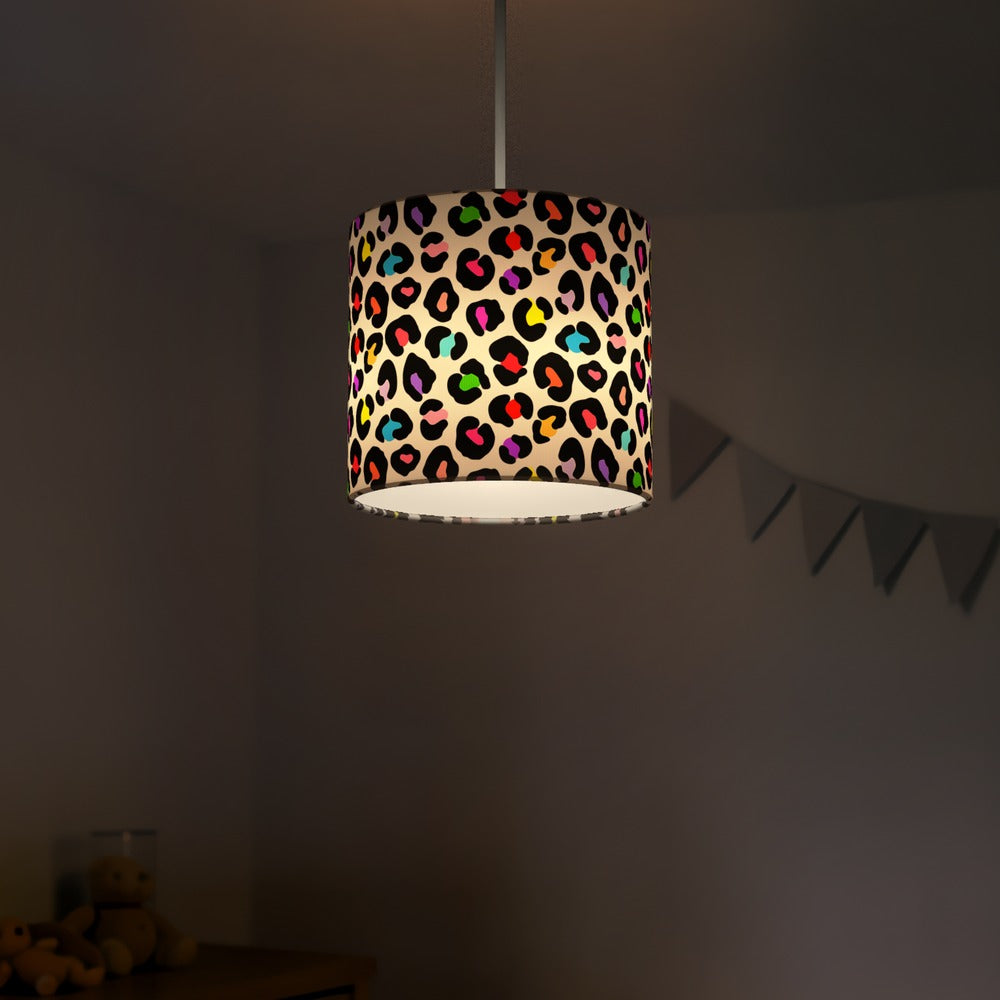 Multicolor Leopard lampshade