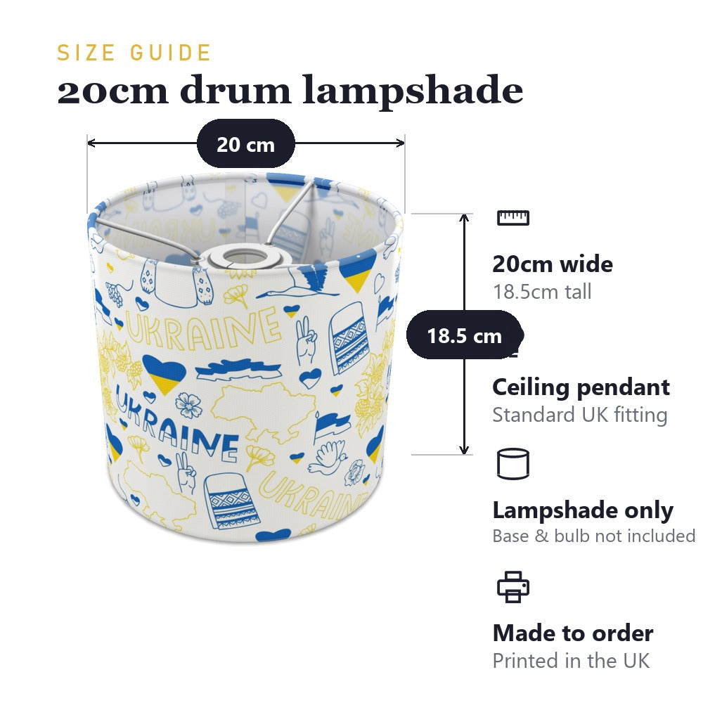Vibrant Eastern European Theme Inspired Pattern lampshade