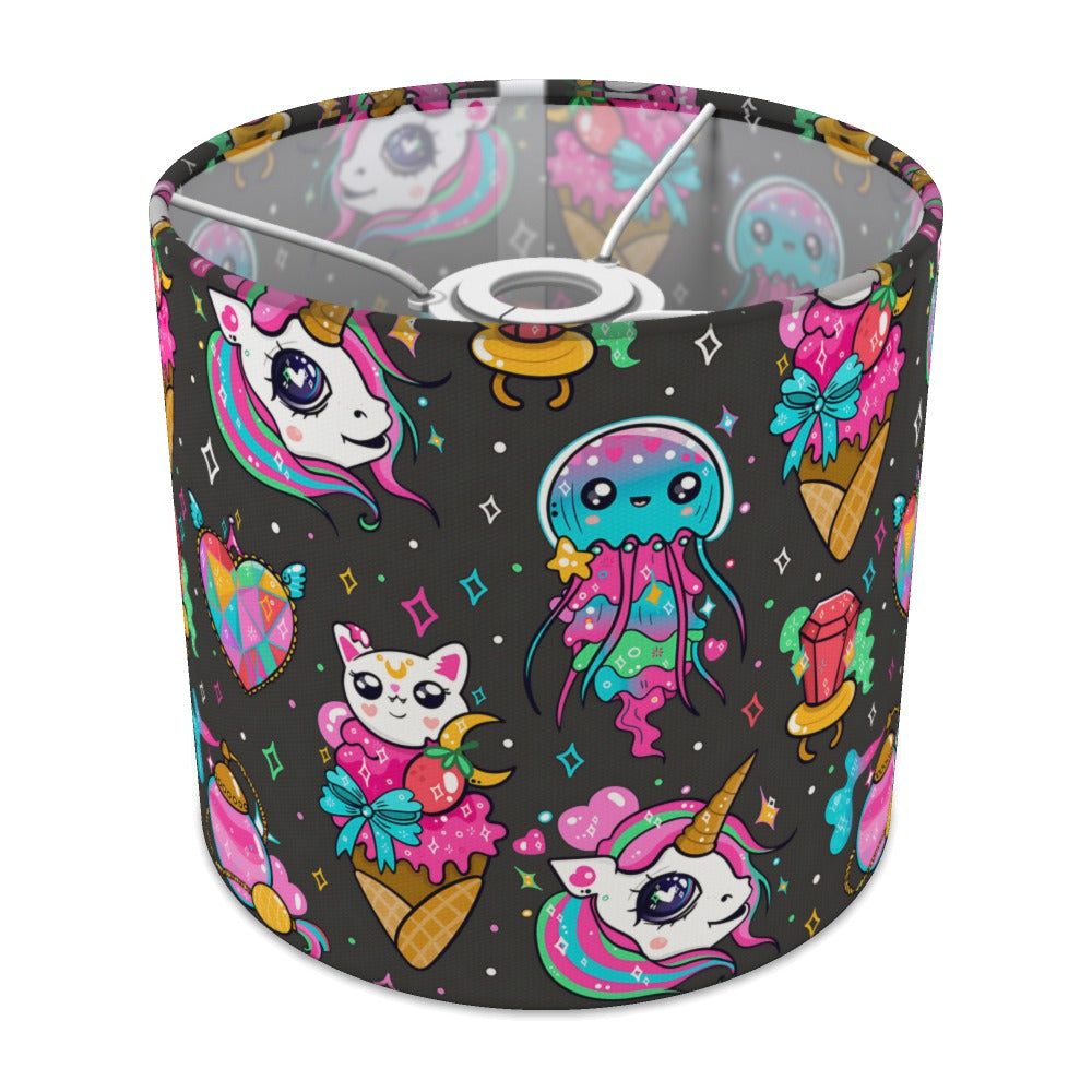 Magical Unicorn Cat and Jellyfish lampshade - 20cm Ceiling