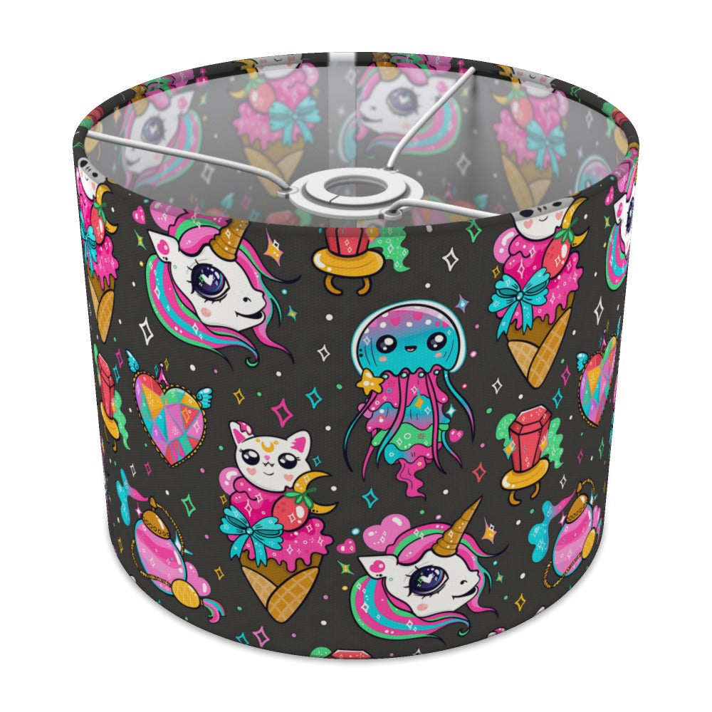 Magical Unicorn Cat and Jellyfish lampshade - 25cm Ceiling