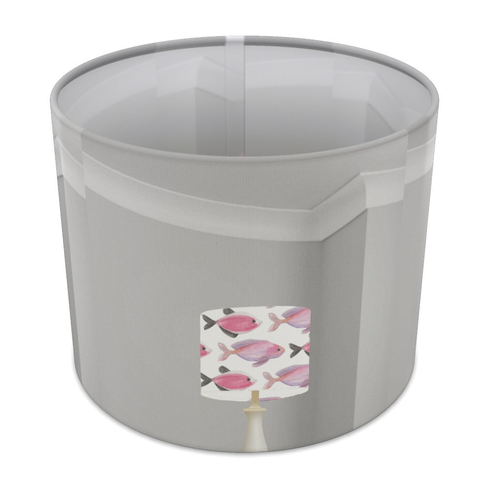 Pink Fish Pattern lampshade - 25cm Table
