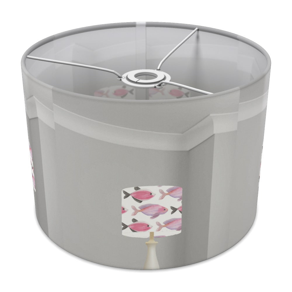 Pink Fish Pattern lampshade - 30cm Ceiling
