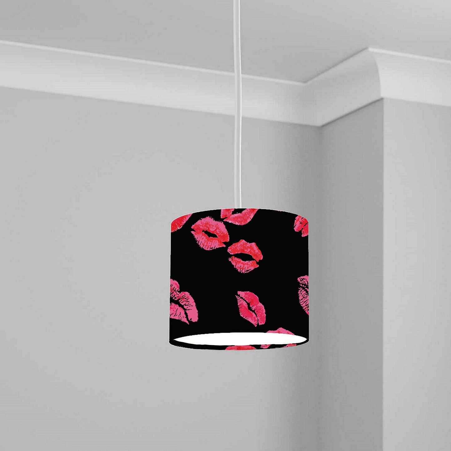 Bold Red Lips Pattern Ceiling Lampshade Lightshade for Room - 20cm x 18.5cm