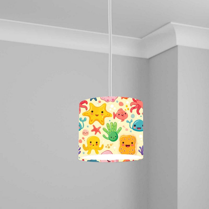 Aquatic Lampshade Kids Bedroom LightShade ver277 20CM X 18.5CM