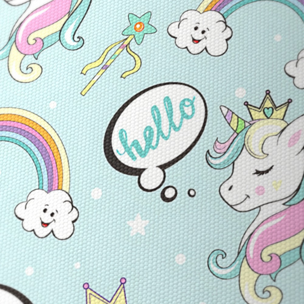 Whimsical Unicorn and Rainbow lampshade