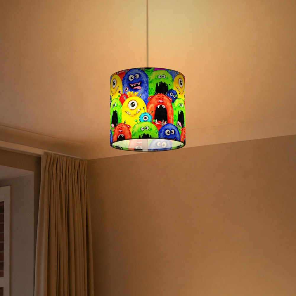 Colorful Monster Design lampshade