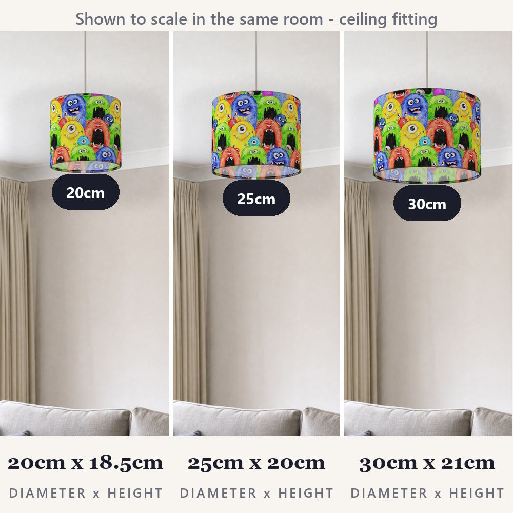 Colorful Monster Design lampshade
