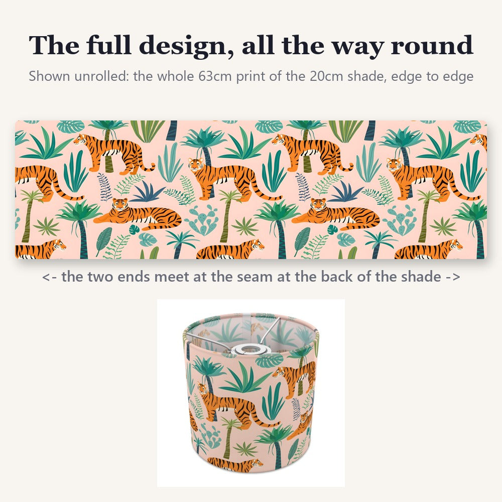 Jungle Tiger Safari lampshade