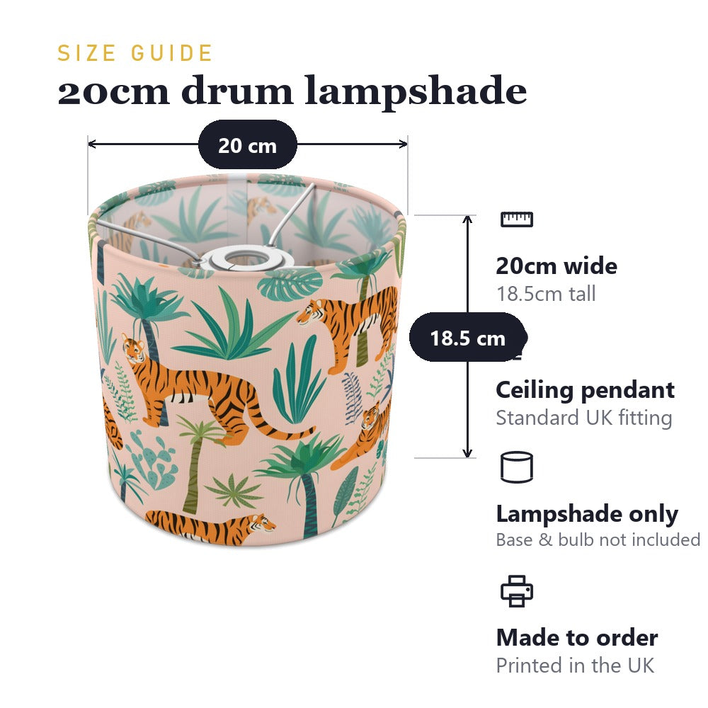 Jungle Tiger Safari lampshade