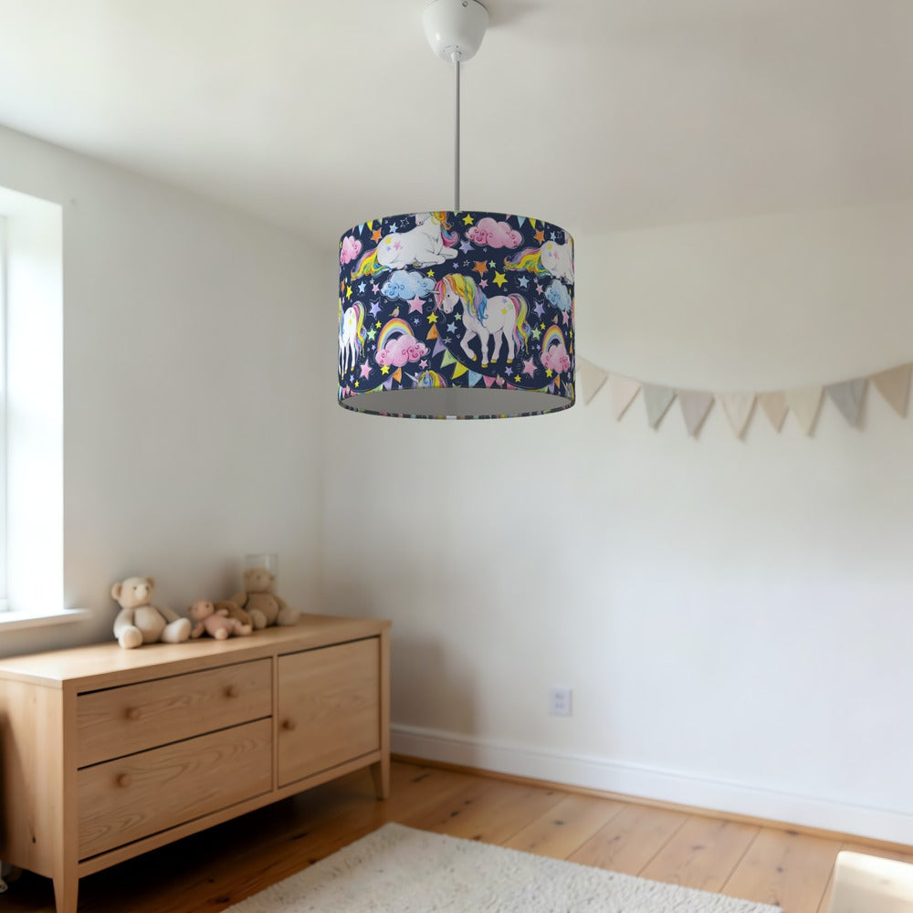 Magical Unicorn and Pink Cloud lampshade