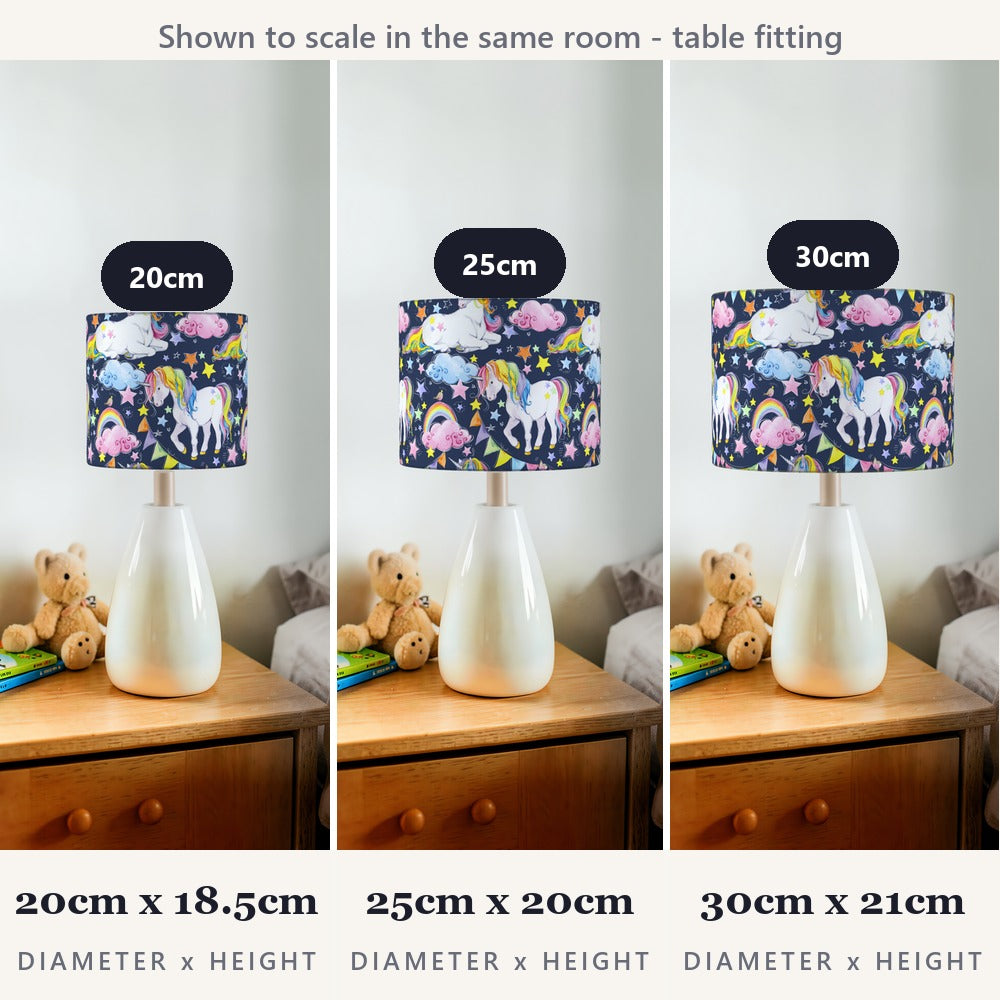 Magical Unicorn and Pink Cloud lampshade