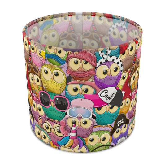 Colorful Owl Cartoon lampshade - 20cm Table