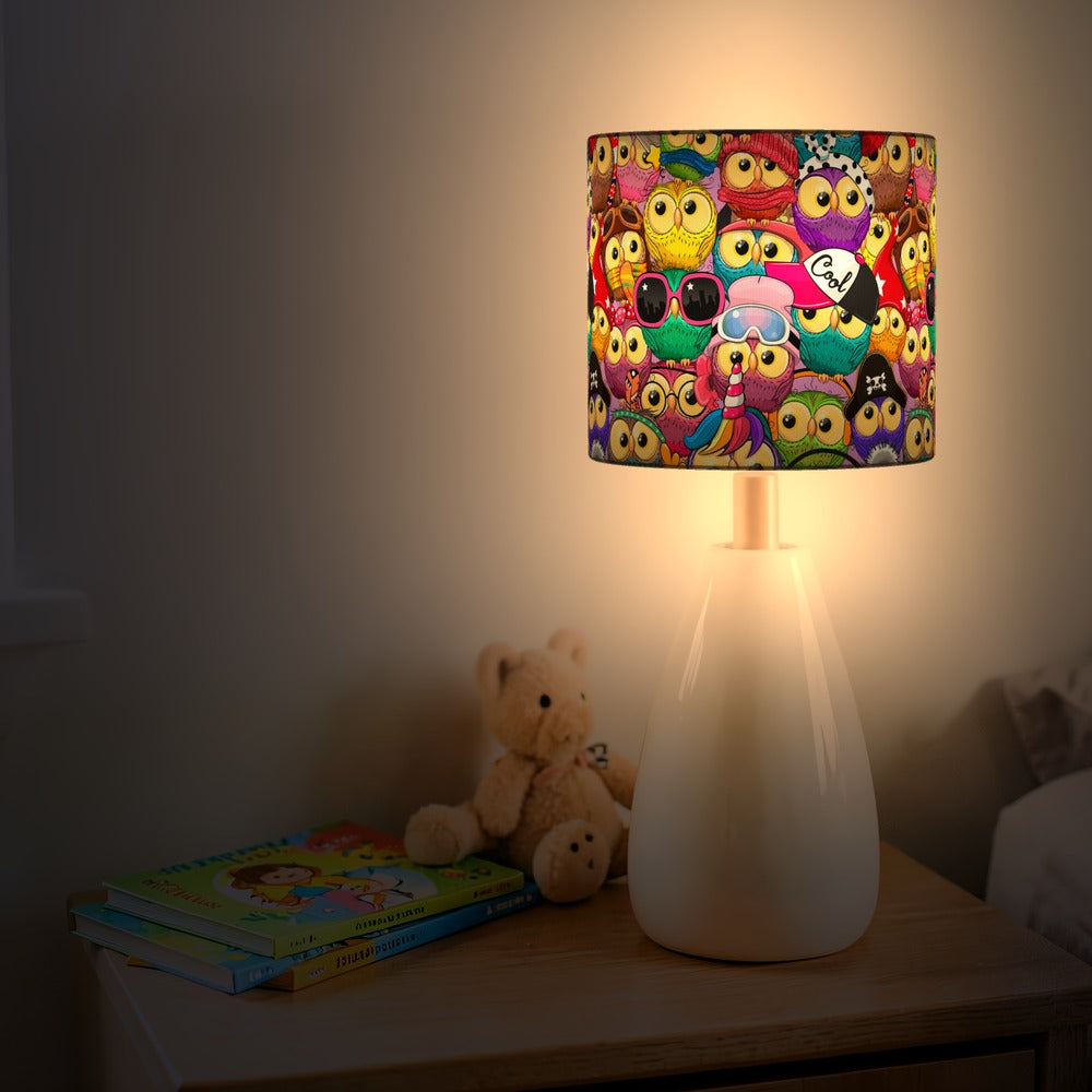 Colorful Owl Cartoon lampshade