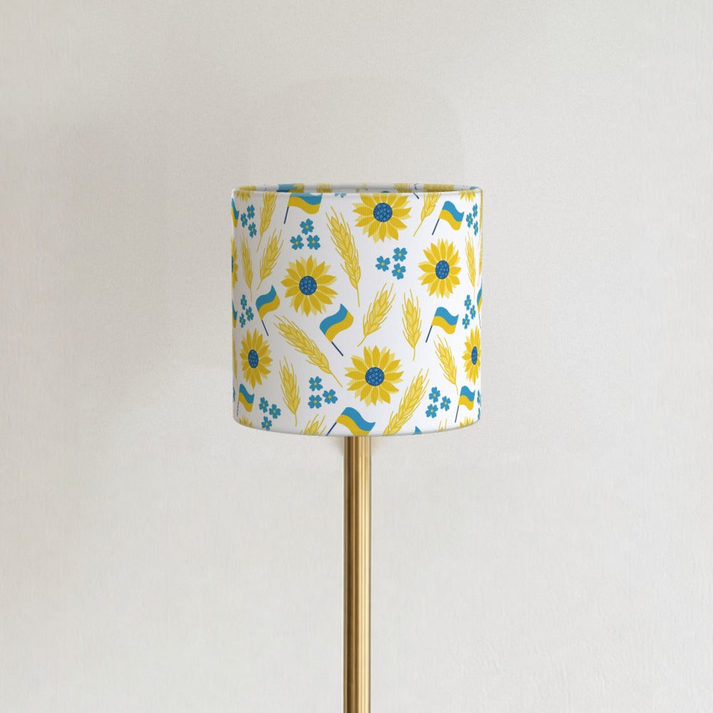 Sunflower Ukrainian Flag lampshade
