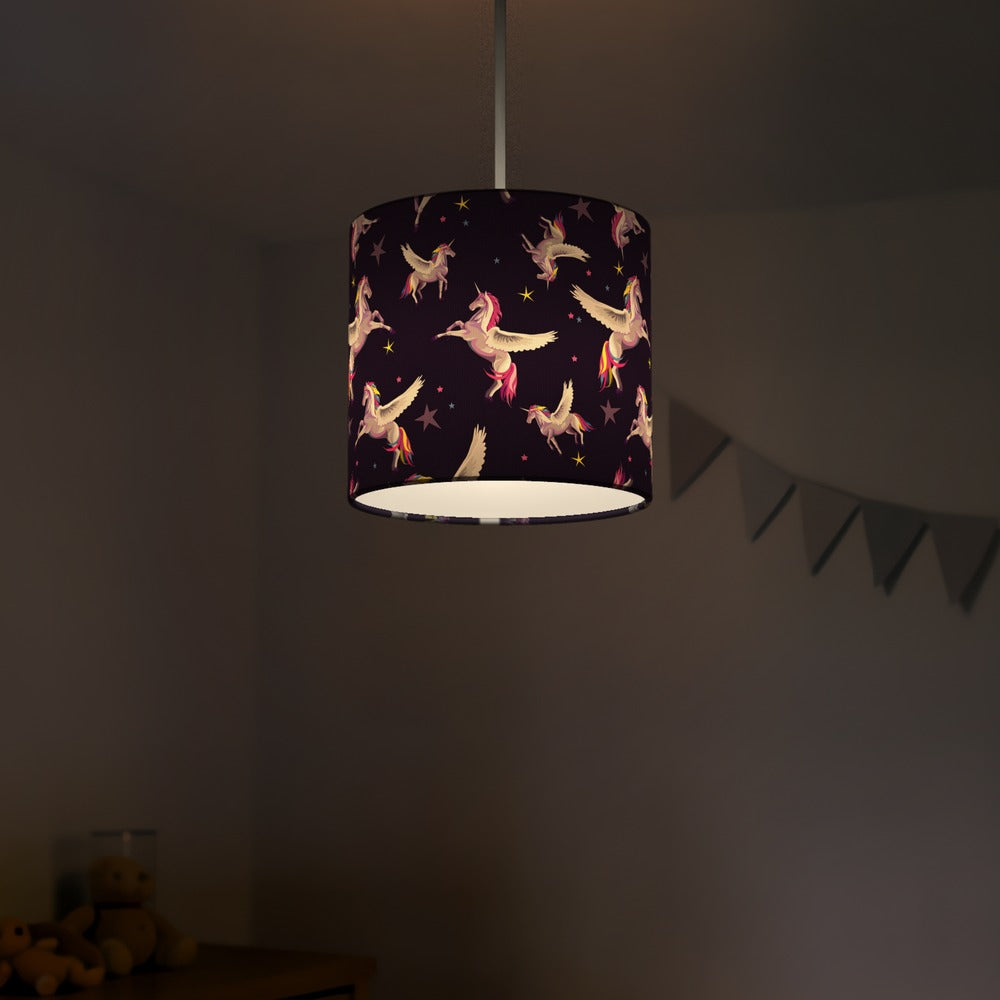 Magical Unicorn Space Theme lampshade