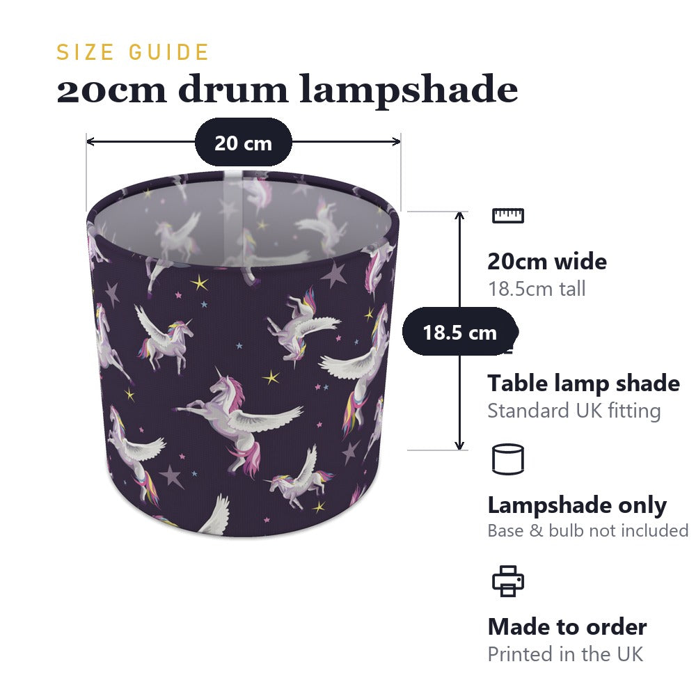 Magical Unicorn Space Theme lampshade