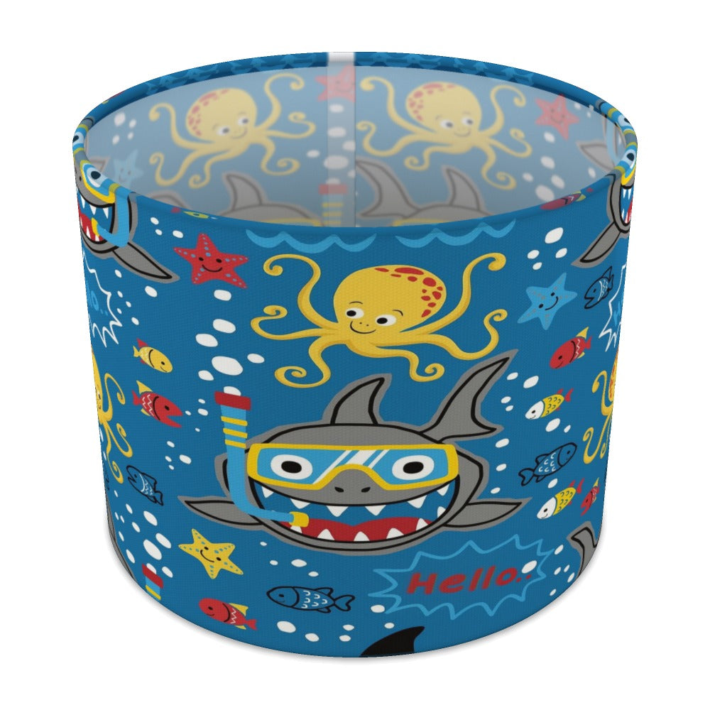 Blue Ocean Adventure Shark lampshade - 25cm Table