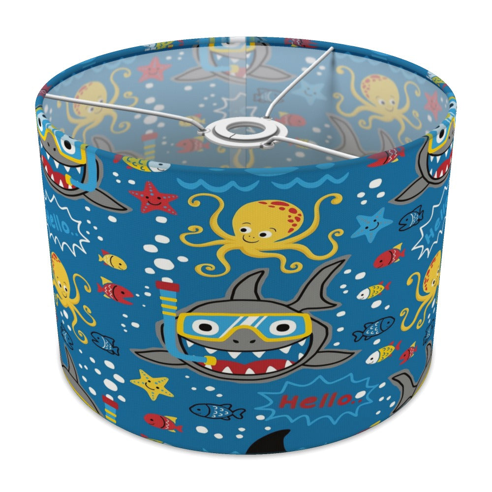 Blue Ocean Adventure Shark lampshade - 30cm Ceiling