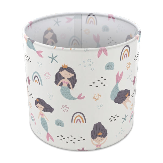Pink Mermaid Rainbow lampshade - 20cm Table
