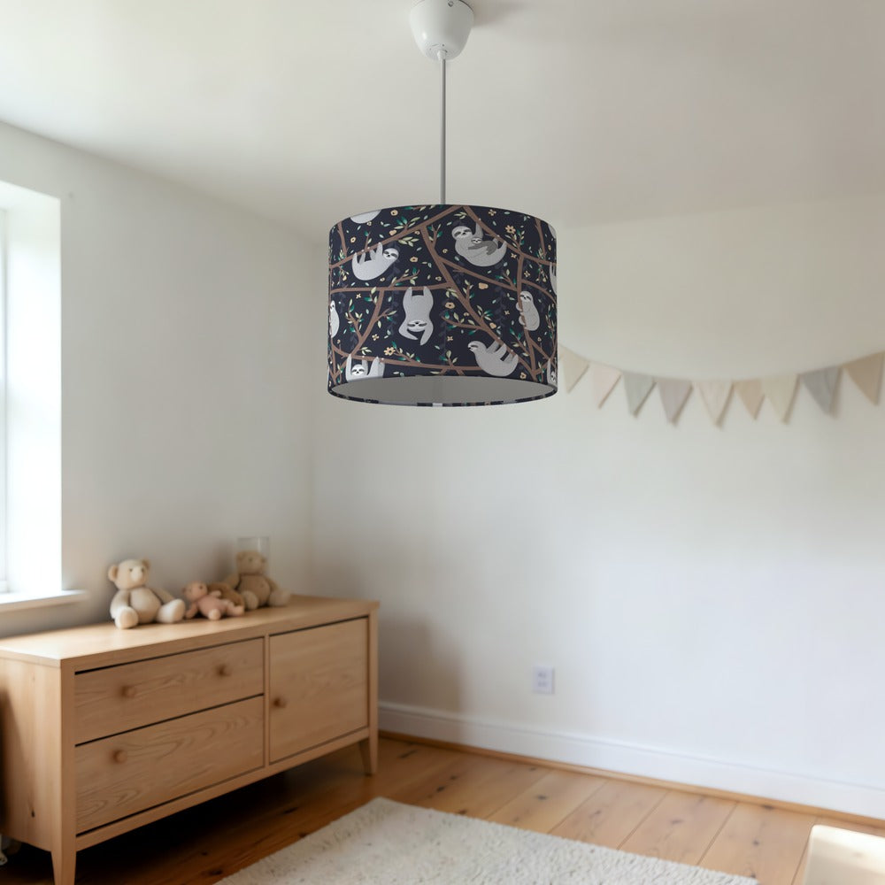 Charming Sloth Jungle lampshade