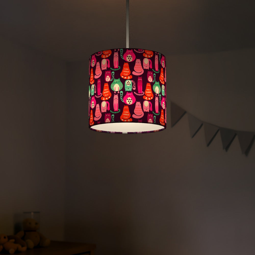 Whimsical Cats lampshade