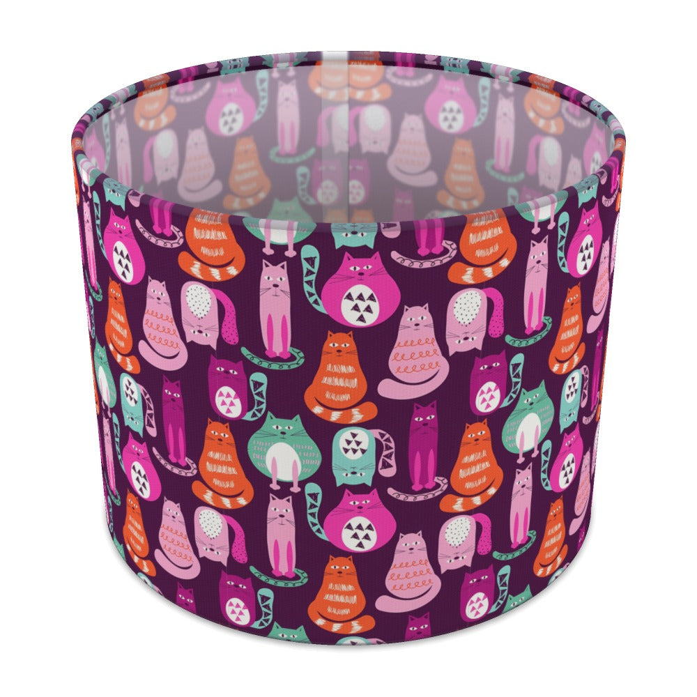 Whimsical Cats lampshade - 25cm Table