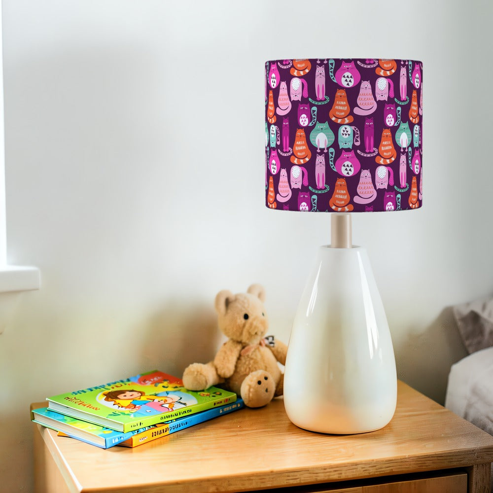 Whimsical Cats lampshade