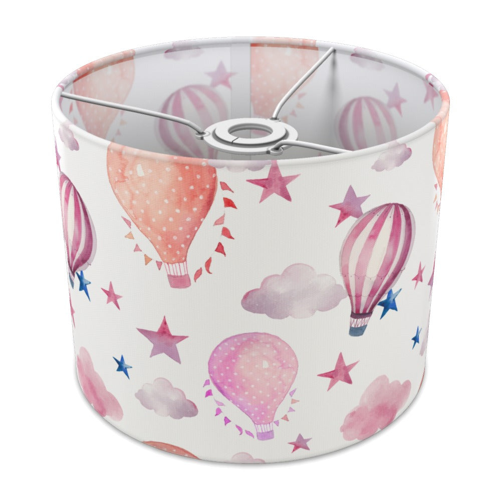 Pink Hot Air Balloon and Stars lampshade - 25cm Ceiling