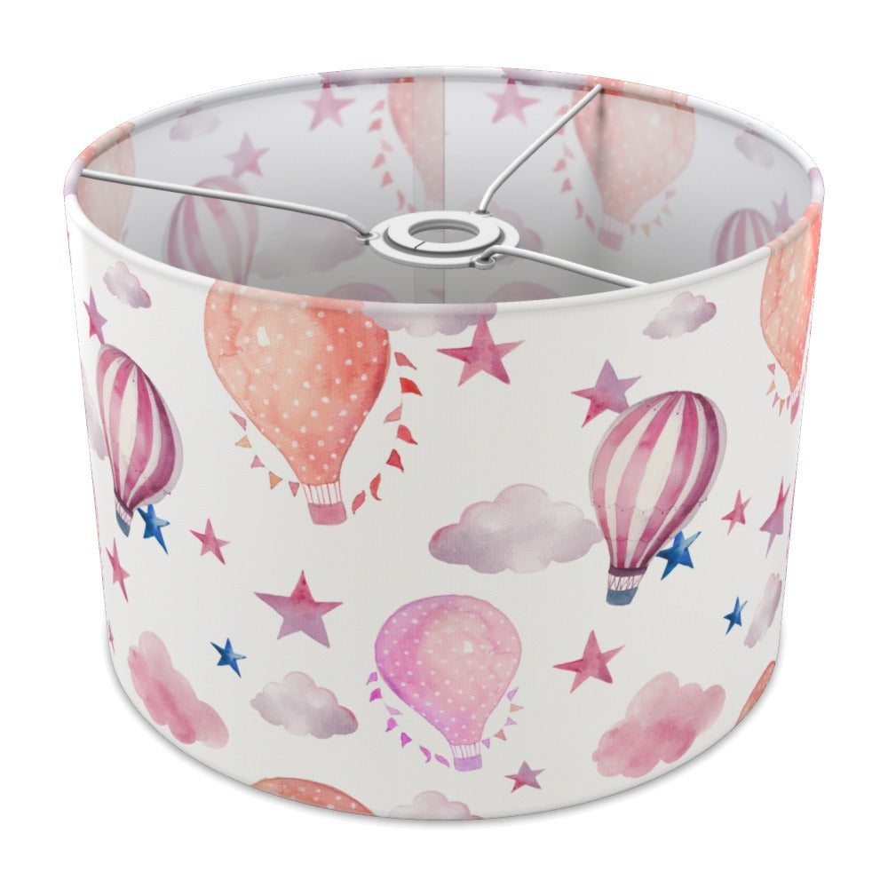 Pink Hot Air Balloon and Stars lampshade - 30cm Ceiling