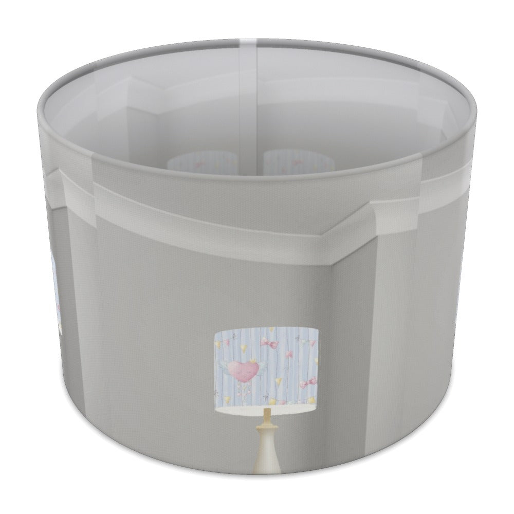 Pastel Hearts and Bows Pattern lampshade - 30cm Table