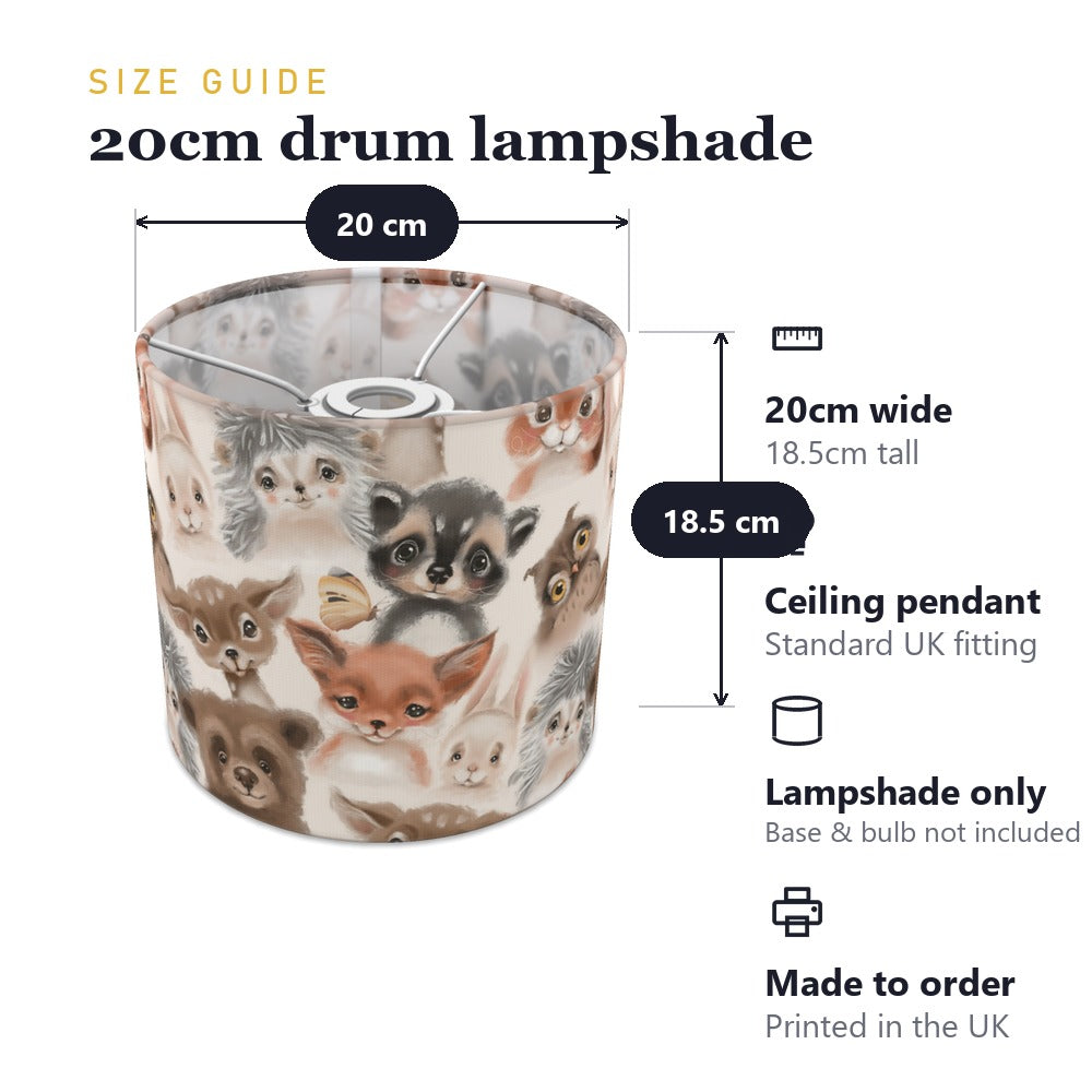 Woodland Animals lampshade