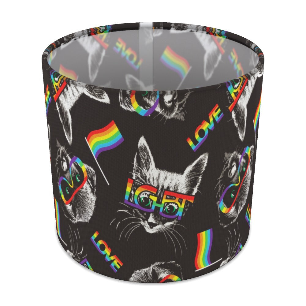 Rainbow Cat lampshade - 20cm Table