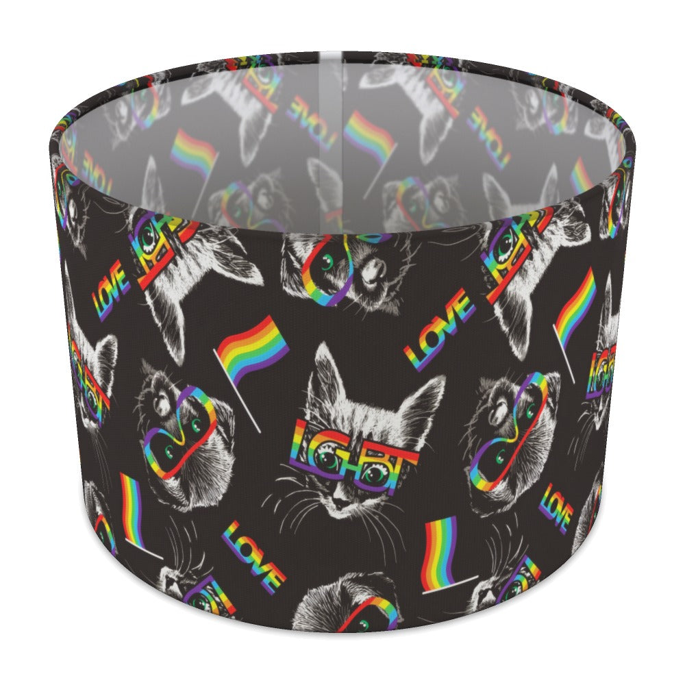 Rainbow Cat lampshade - 30cm Table