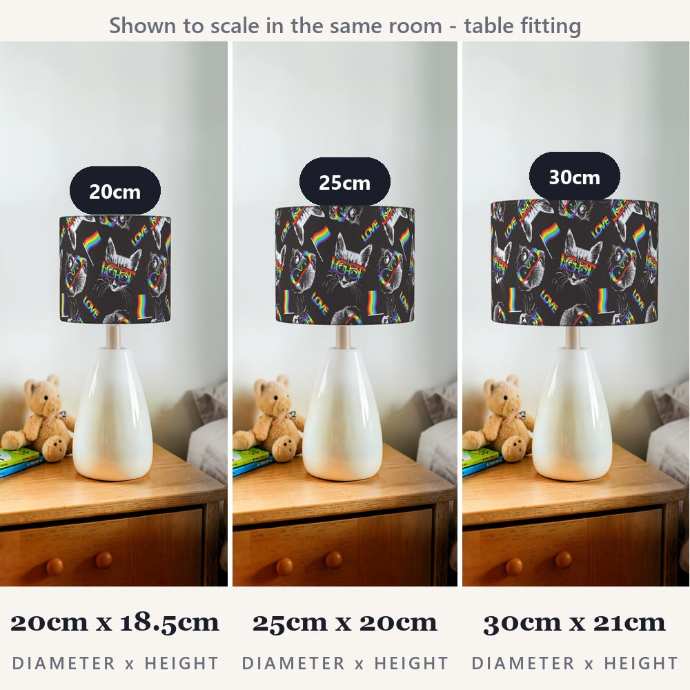 Rainbow Cat lampshade