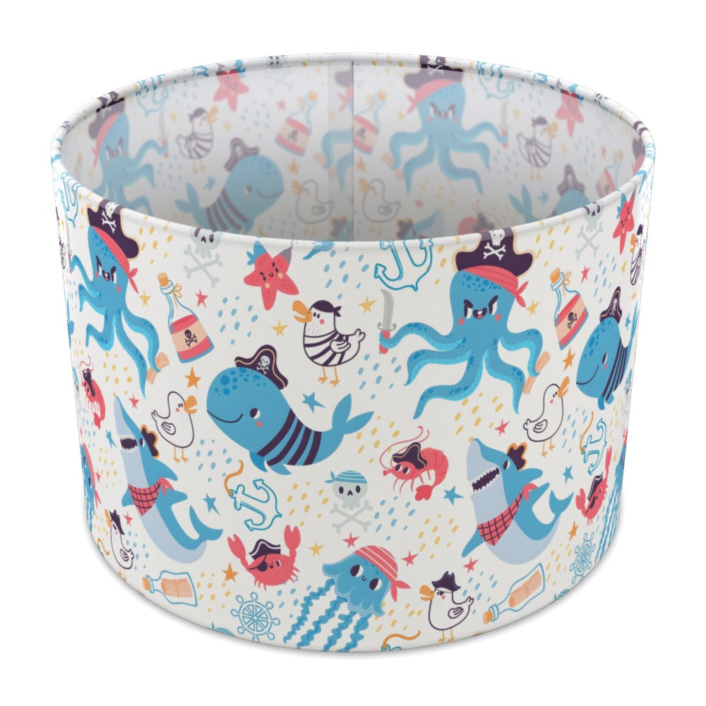 Pirate Shark and Sea Creatures lampshade - 30cm Table