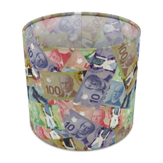 Colorful Canadian Dollar Pattern lampshade - 20cm Table