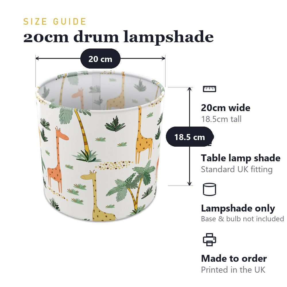 Giraffe Jungle Safari lampshade
