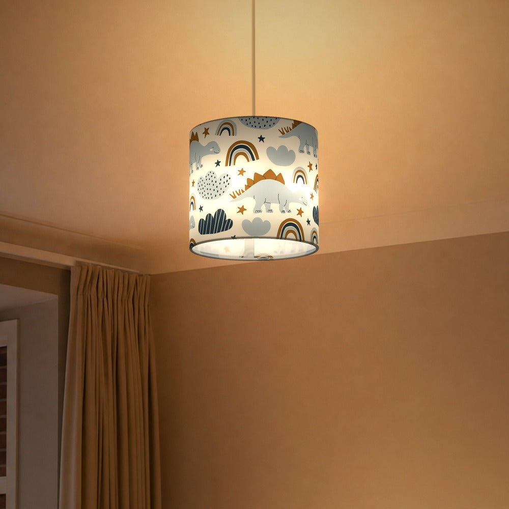 Dino Rainbow Pattern lampshade