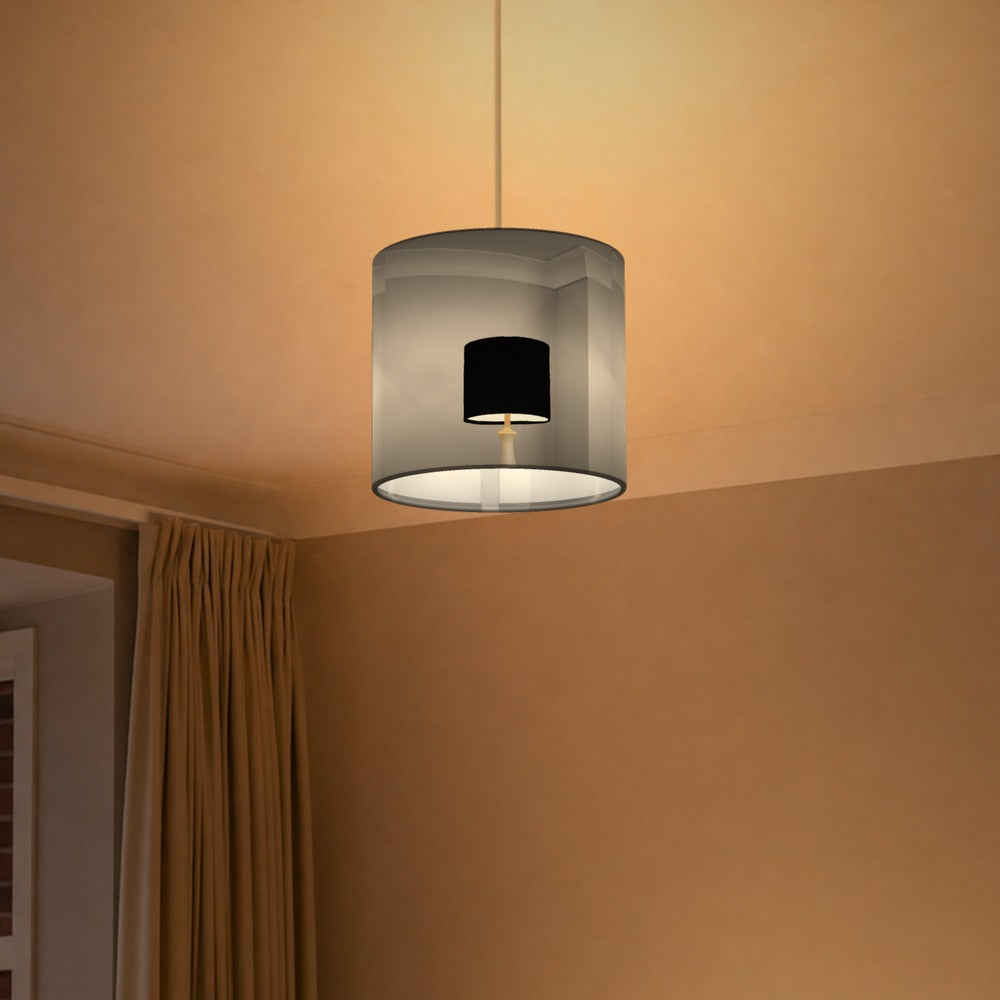 Textured Brown Fabric Pattern lampshade