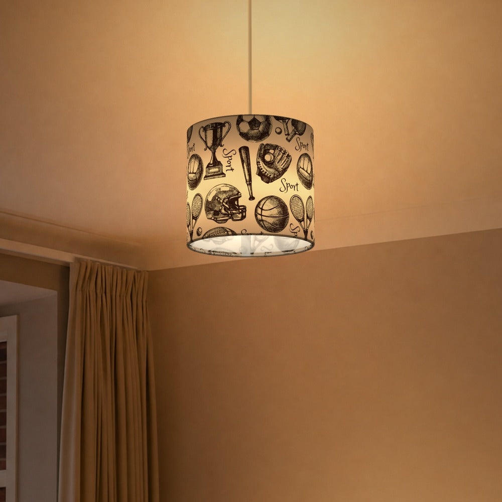 Vintage Sports Theme lampshade
