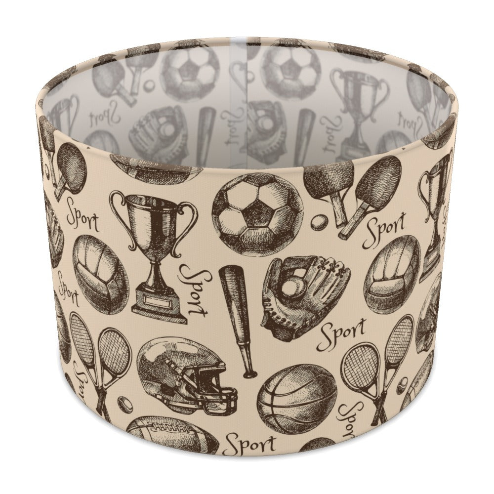 Vintage Sports Theme lampshade - 30cm Table