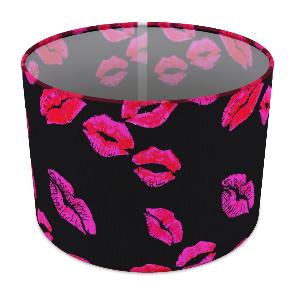 Bold Red Lips Pattern lampshade - 30cm Table