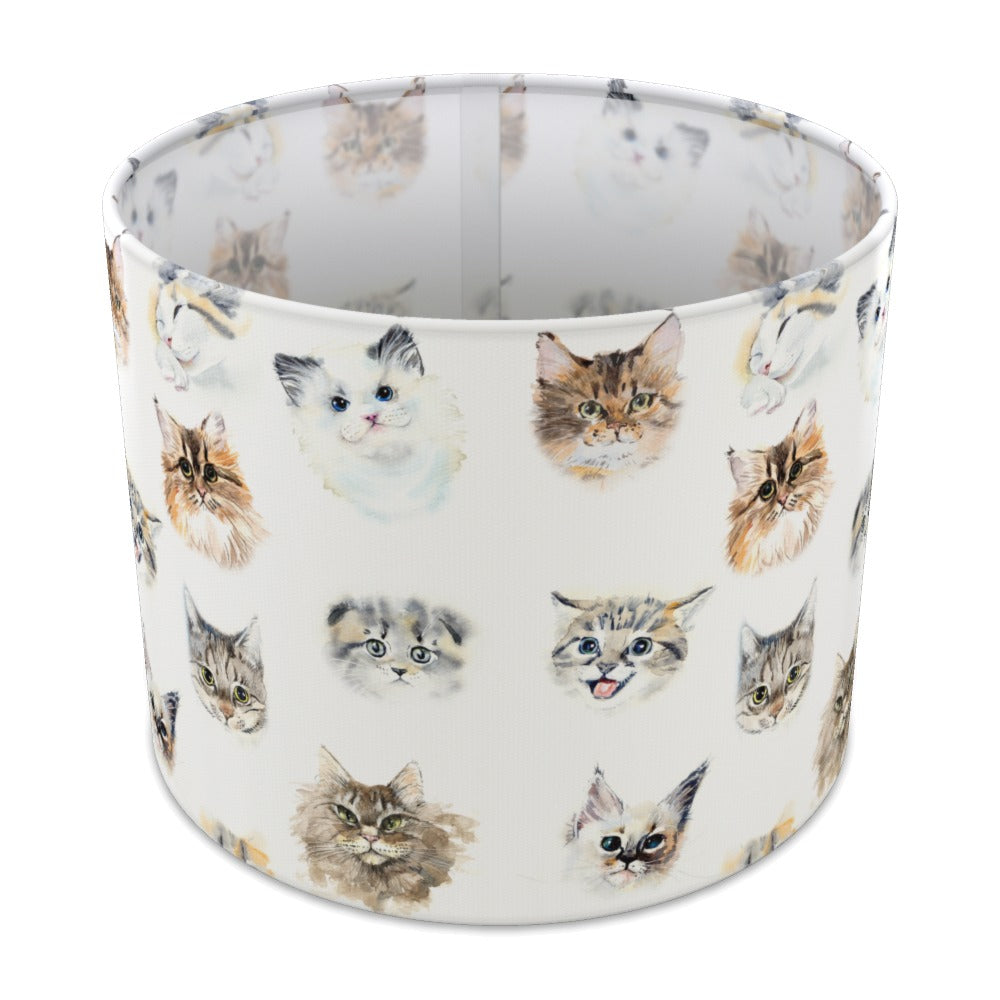 Cute Kitten Faces lampshade - 25cm Table