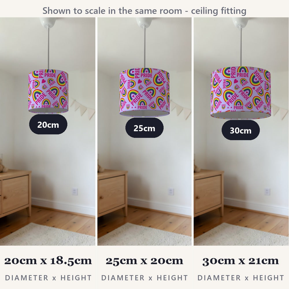 Rainbow Pride lampshade