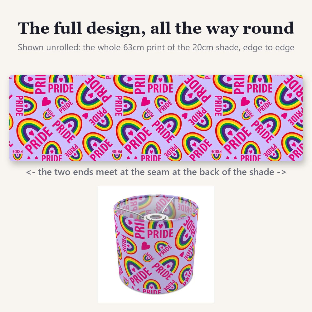 Rainbow Pride lampshade