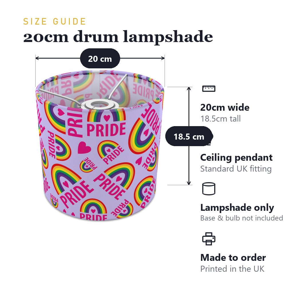 Rainbow Pride lampshade