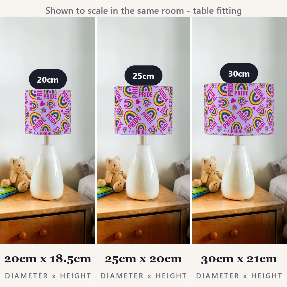 Rainbow Pride lampshade